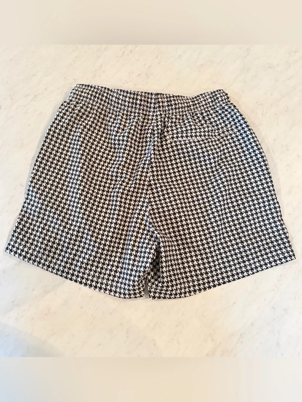 Cove Black and White Houndstooth Men’s Shorts